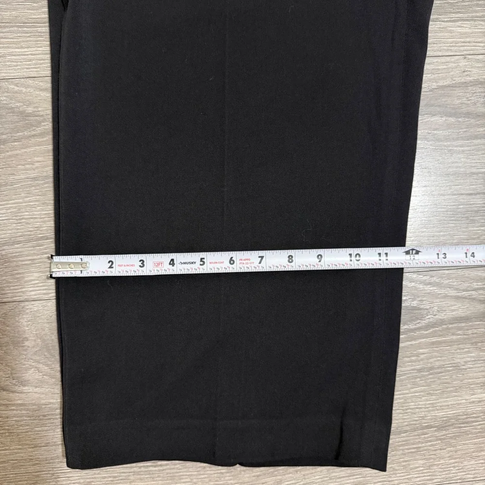 Charter Club Woman Pants 24W Petite Slim It Up Black Straight Leg Dress Office‎